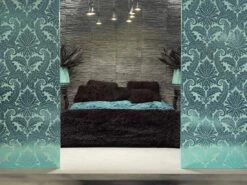 Tapete Nemesis Smaragdgrün Glanz -Innentapete nemesis 820142 a 2880x1440